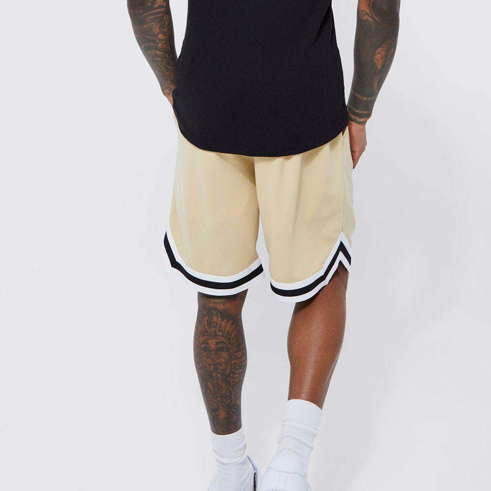 Hestic Sports Wear High Quality Custom Made Basketball Shorts For Mens Cropped Fit Polyester Plain Sublimation Shorts For Mens